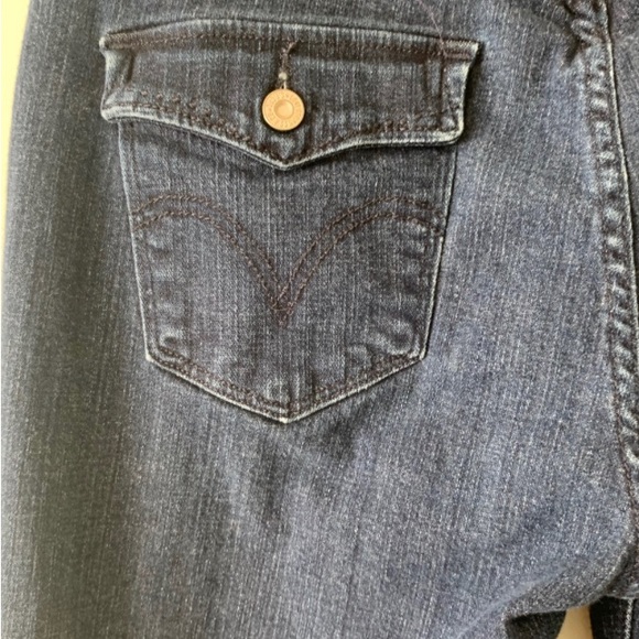 Levi’s Jeans 525 12 31x28 Perfect Waist Mid Rise Straight Leg Blue Denim Flap - Picture 8 of 8